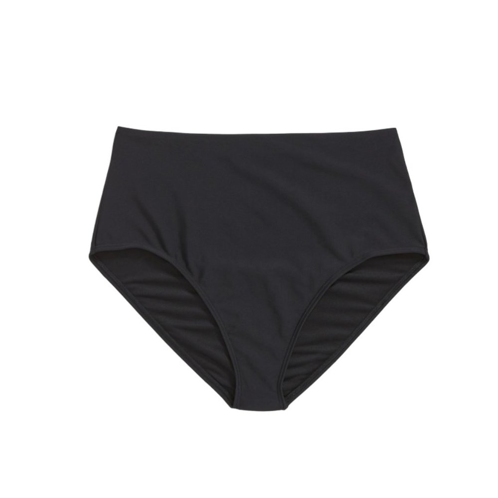 OLD NAVY Black High-Rise Classic Bikini Swim Bottoms, size S